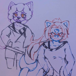lao and jasper, drawn ON PAPER!! by jazprio